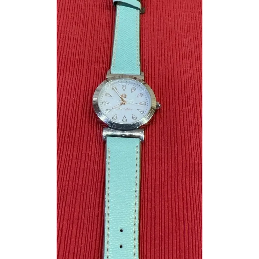 Premier Designs PP1287 Women's Watch 35mm w/Brown‎ & Green Reversible Band